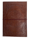 Flower of Life Leather Journal