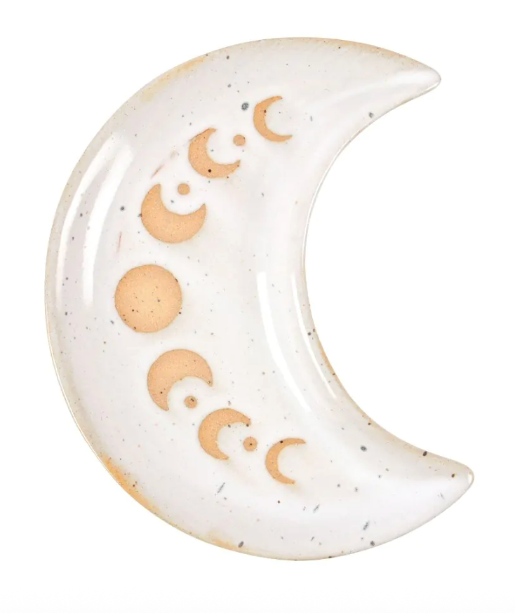 Moon Phases Ceramic Trinket Dish