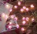 Crystal String Light- Rose Quartz