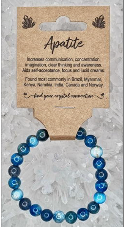 Apatite Crystal Bracelet