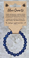 Blue Quartz Crystal Bracelet