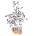Gem Tree Enlightenment Buddha Iolite with Agate Base