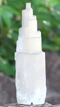 Selenite Tower Lamp 30cm
