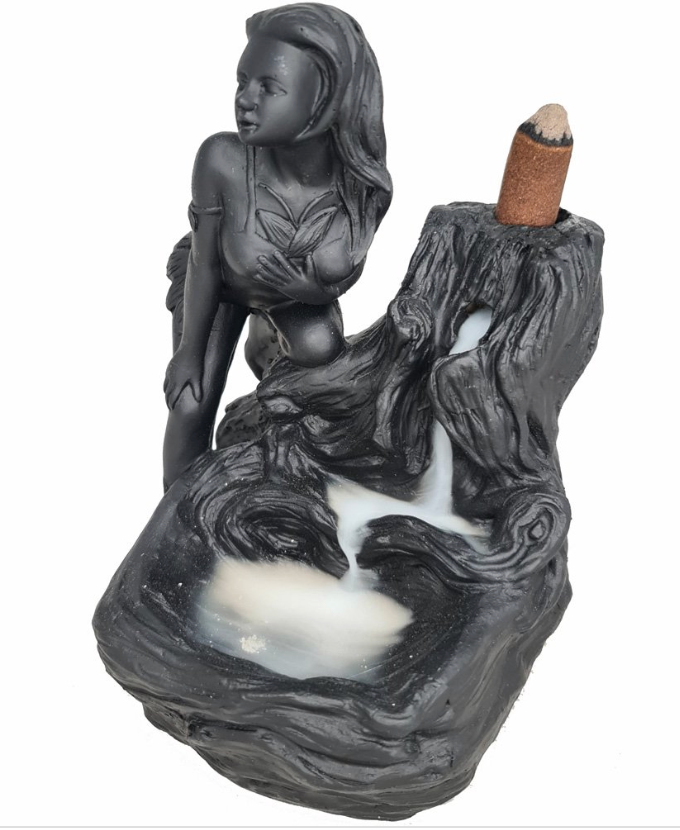 Lady Waterfall Backflow Incense Holder