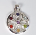 Chakra Silver Pendant