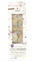 Soul Sticks Little Smudgies White Sage & Lavender 12pk Smudge Soy T-Light Candle