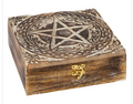 Celtic Pentacle Wooden Storage Box