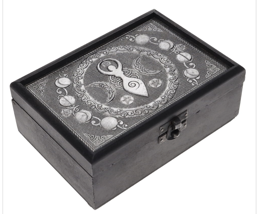 Goddess & Moon Wooden Box