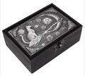 Cat and Pentacle Wooden Box