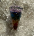 Orgonite with Chakra Crystals Pendulum