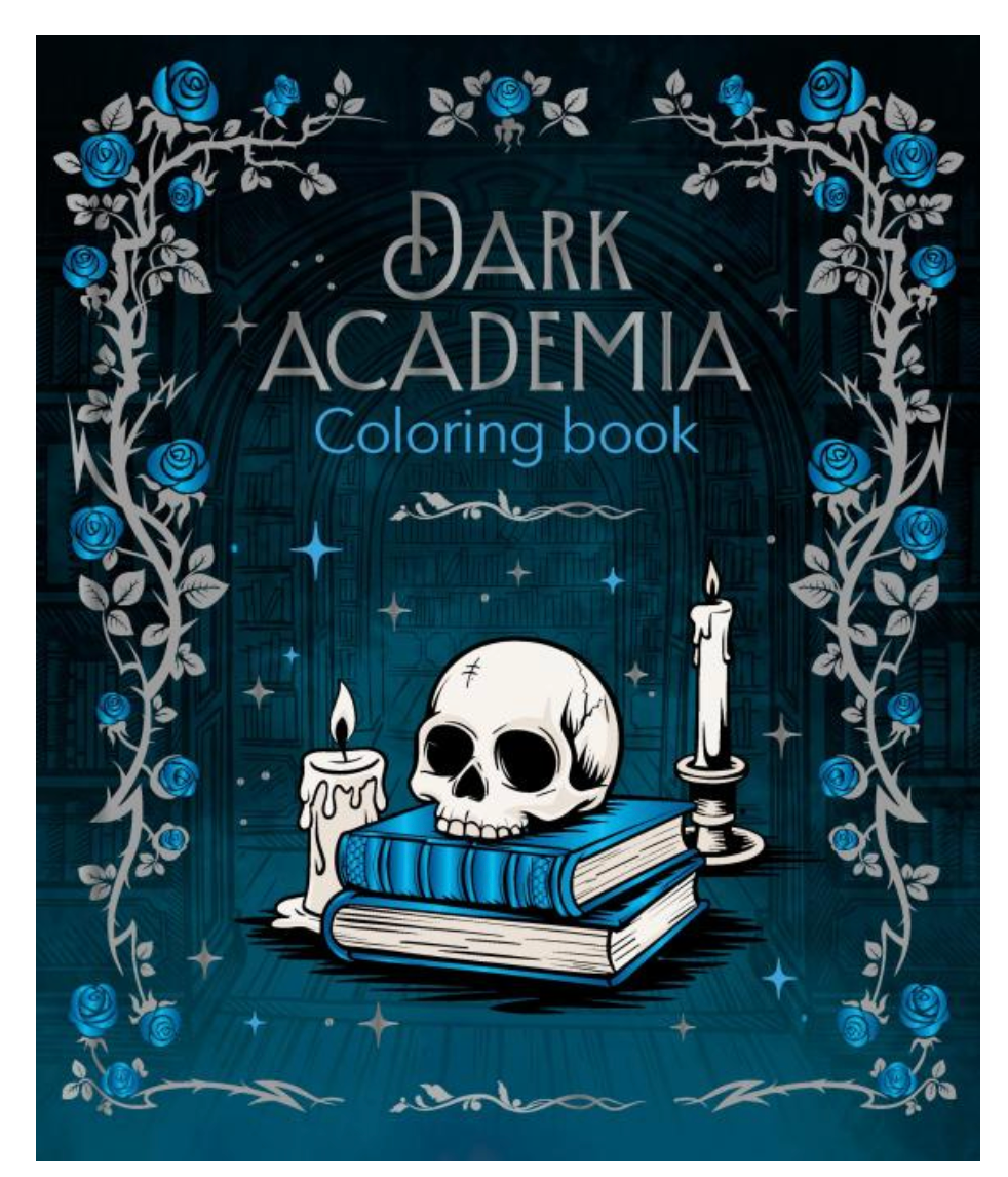 Dark Academia Colouring Book