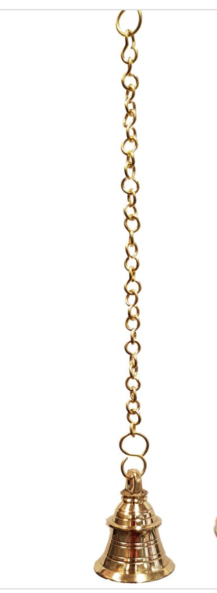 Brass 8cm Bell with Chain
