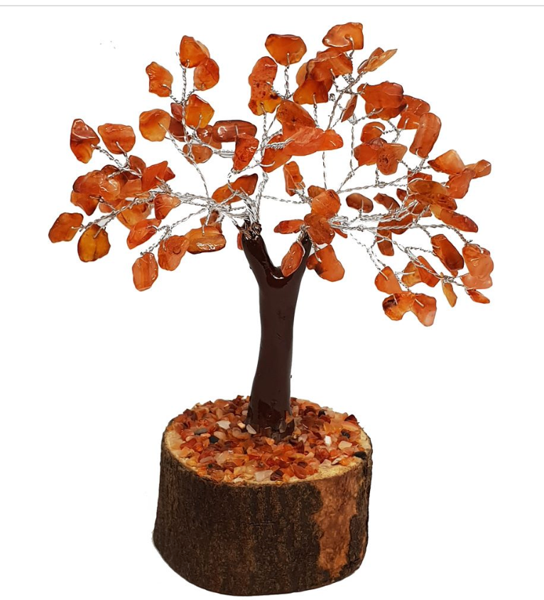 Carnelian Crystal Tree 15cm