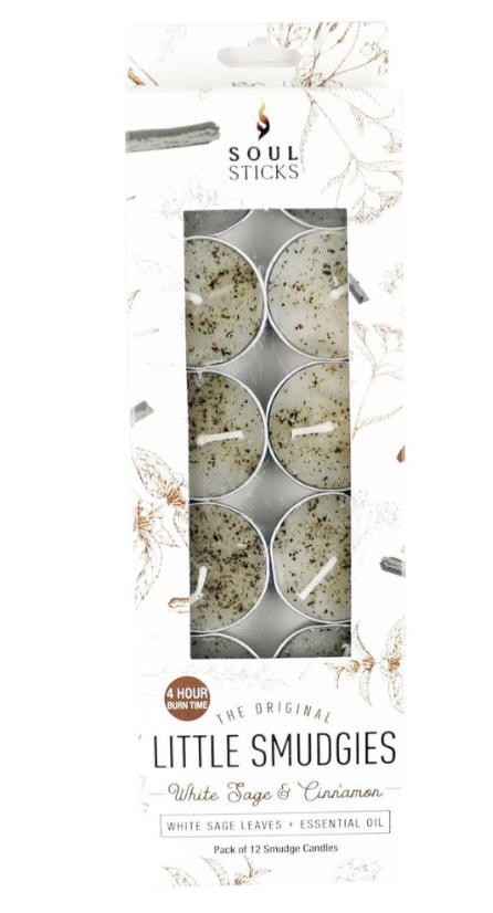 Soul Sticks White Sage & Cinnamon Little Smudgies T-Light Candles