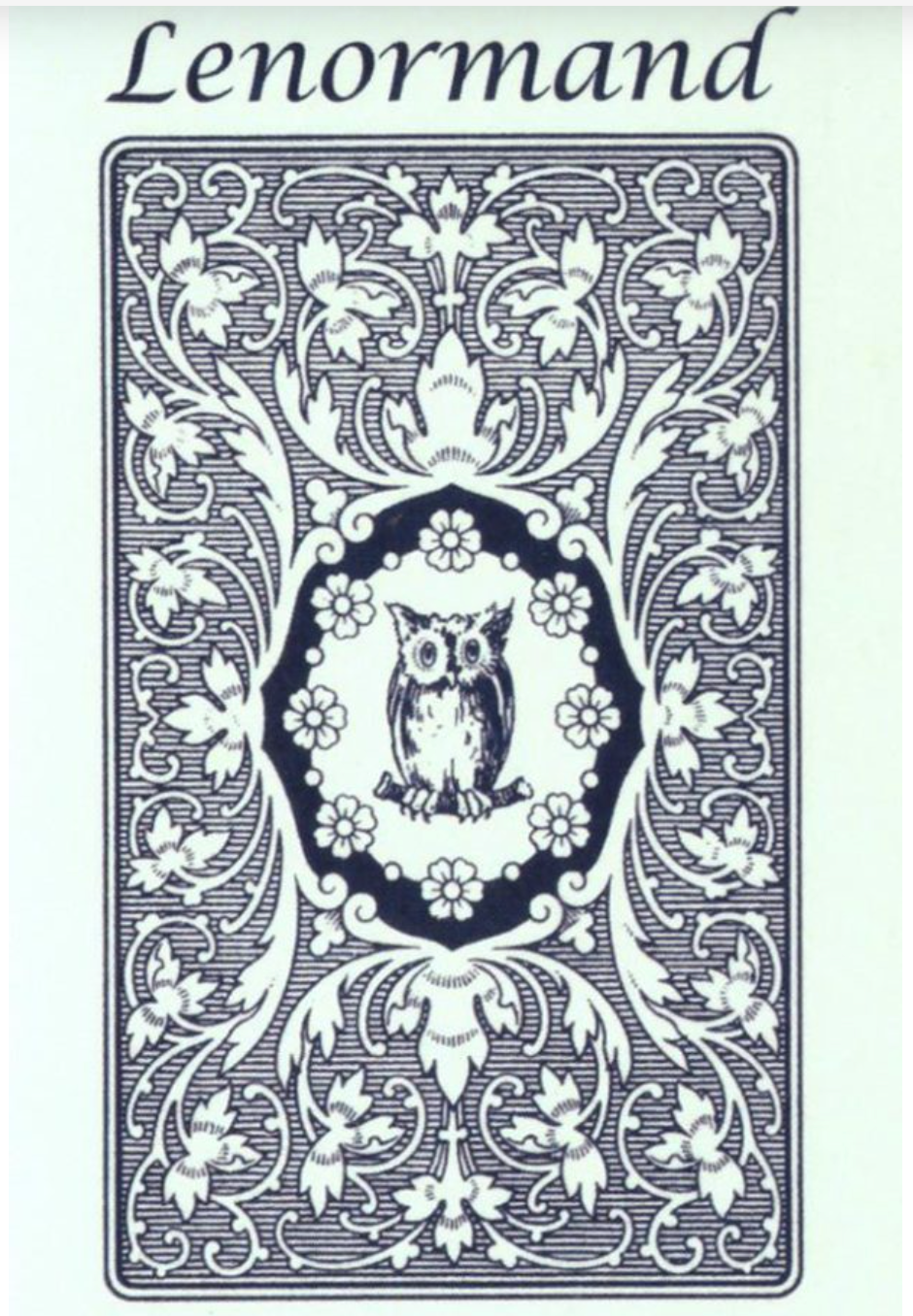 MLLE LENORMAND BLUE OWL ORACLE CARDS