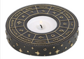 Astrology Wheel Resin Tealight Candle Holder