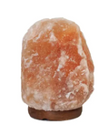 Large (3-5kg) Natural Shaped Himalayan Salt Lamp - Wodden Base
