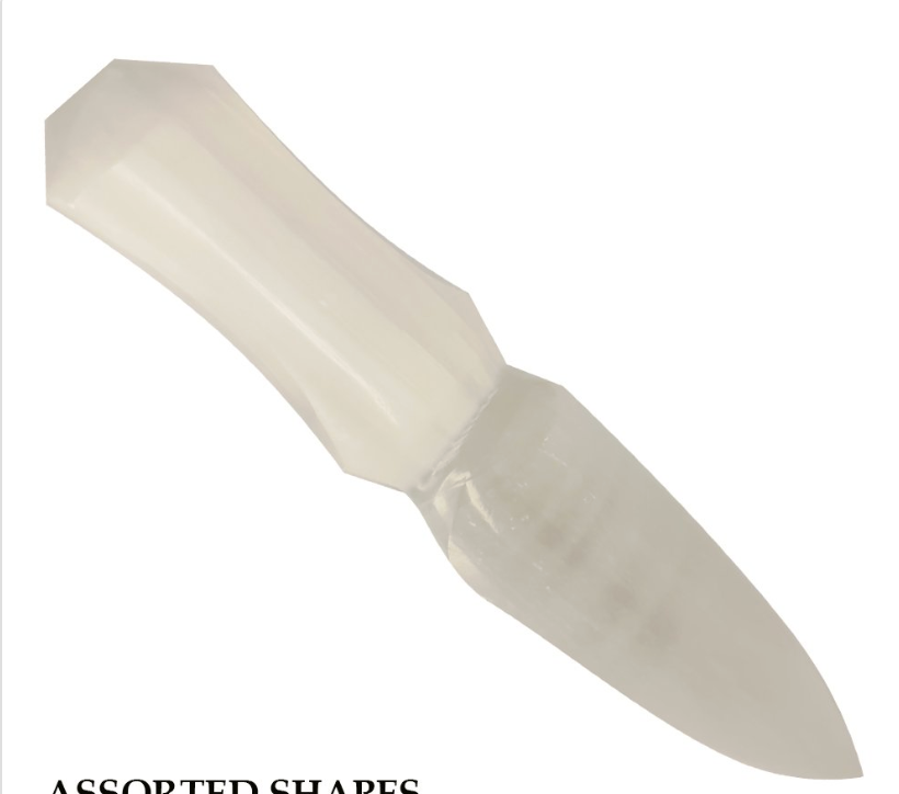 Selenite Athame Knife 15cm