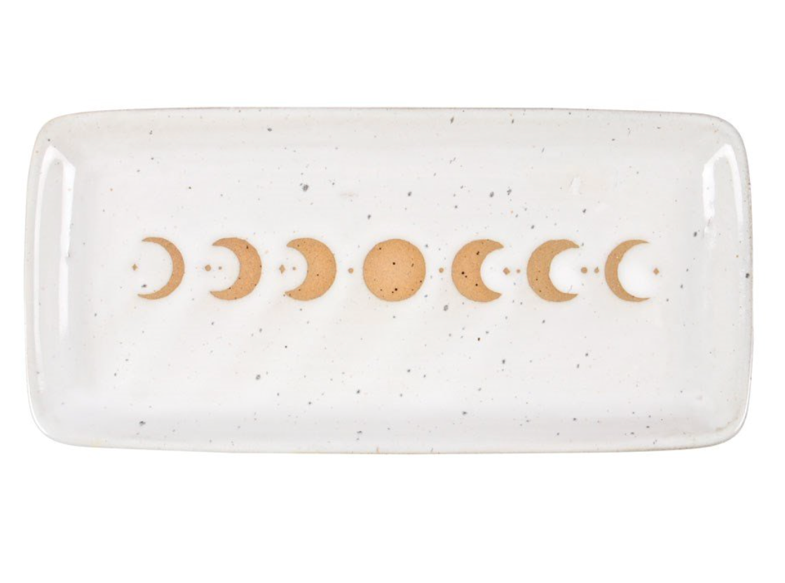 Moon Phase Ceramic Trinket Tray