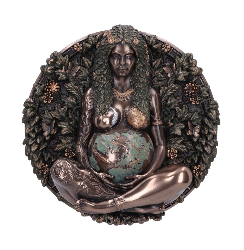 Bronze Mother Earth Wall Plaque