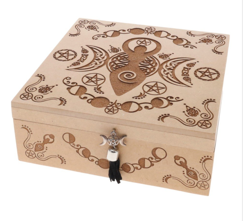 Goddess Wooden Storage Box