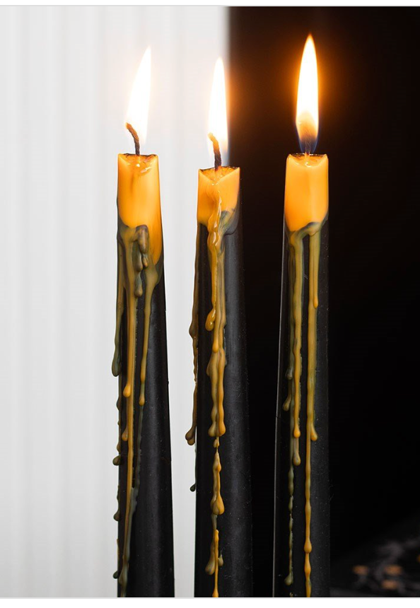 Pumpkin Guts Oozing Taper Candles