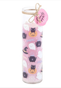 Halloween Print Candy Apple Glass Tube Candle