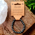 Hematite Crystal Bead Bracelet Medium