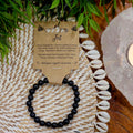 Jet Crystal Bead Bracelet