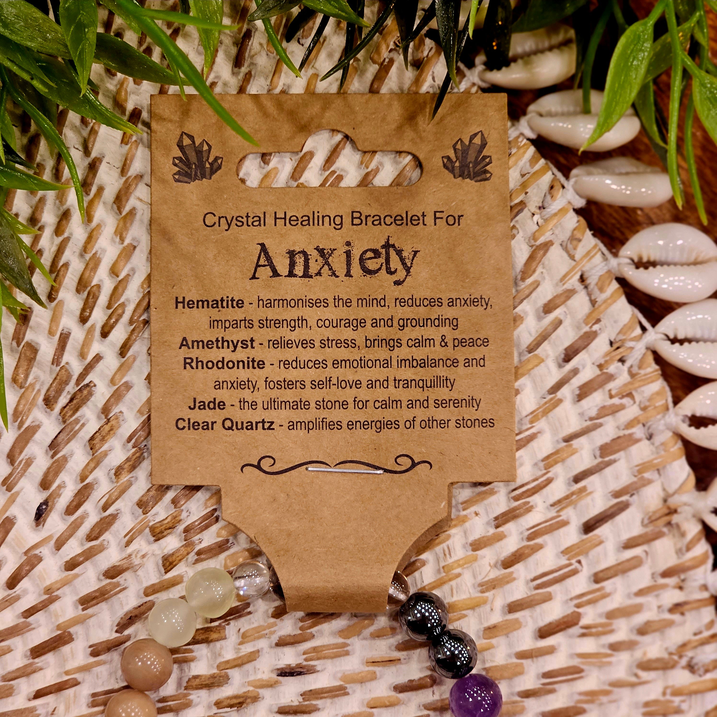 Anxiety Crystal Bead Bracelet Medium