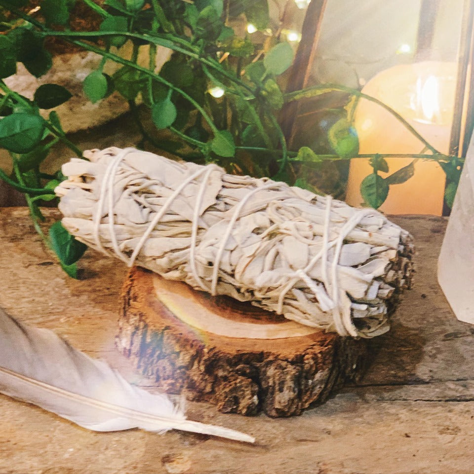 Small White Sage Smudge Stick 11cm