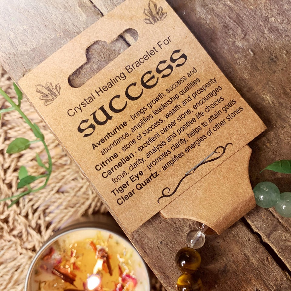 Success Crystal Bead Bracelet