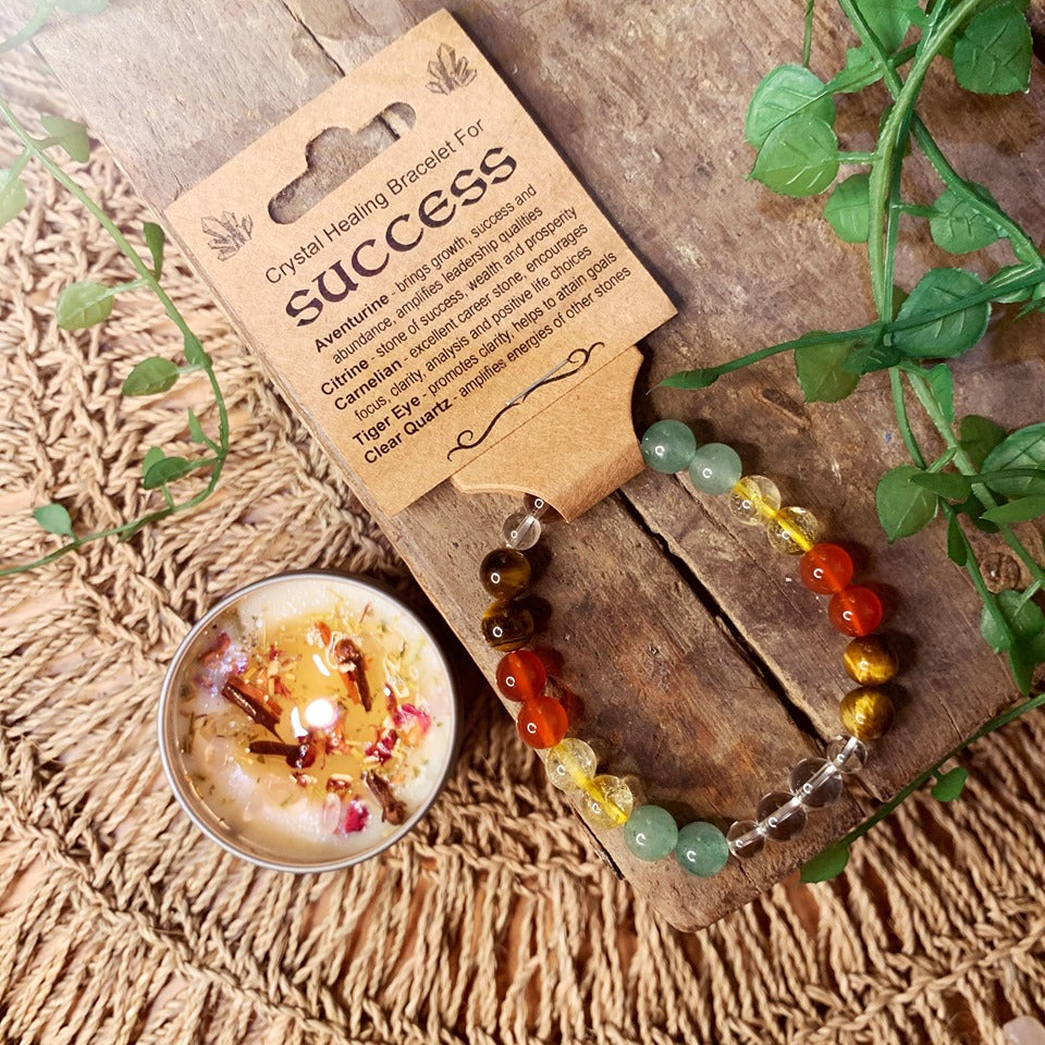 Success Crystal Bead Bracelet