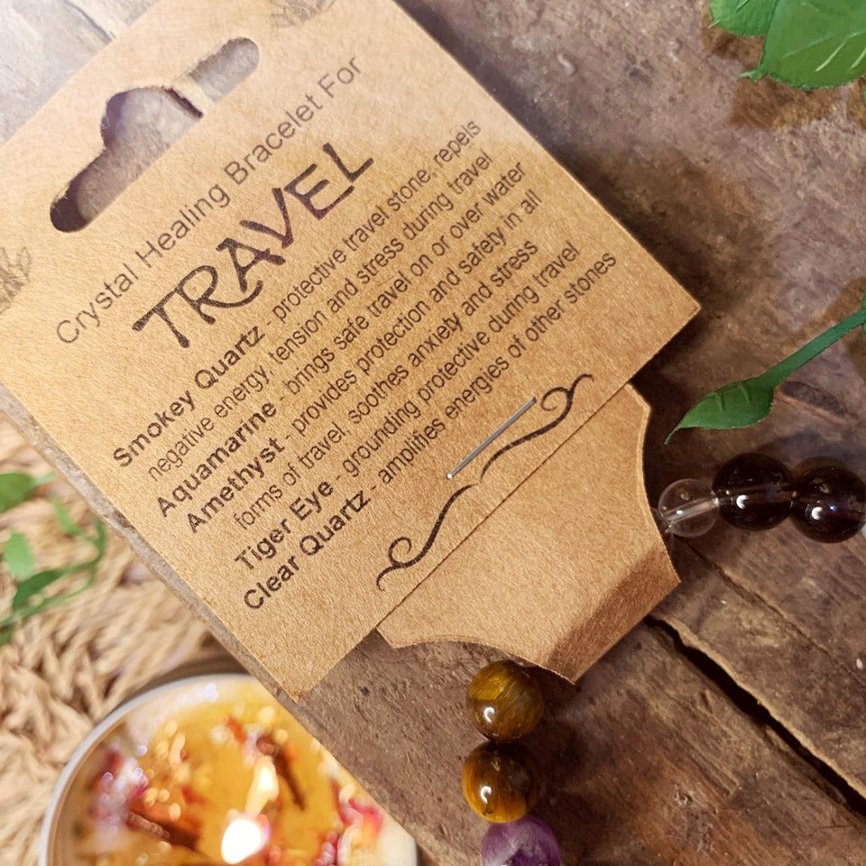 Travel Crystal Bead Bracelet